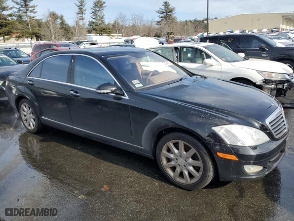 2008 Mercedes-Benz S-Class 5.5L V8 with VIN WDDNG86XX8A185514, listed as a Copart auction lot 53958515 with 179,105 mi miles and Non Repairable. Bid and sale history available at carsss.com. Image 4.