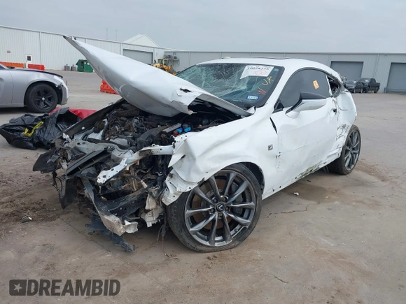 2022 Lexus RC with VIN JTHGZ5BCXN5025375, listed as a IAAI auction lot 39028275 with 1 mi miles. Bid and sale history available at carsss.com. Image 2.