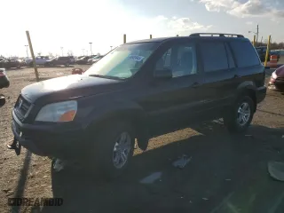2005 Honda Pilot EX with VIN 5FNYF18455B042560, listed as a Copart auction lot 49989945 with 184,299 mi miles and Salvage Title. Bid and sale history available at carsss.com. Image 1.