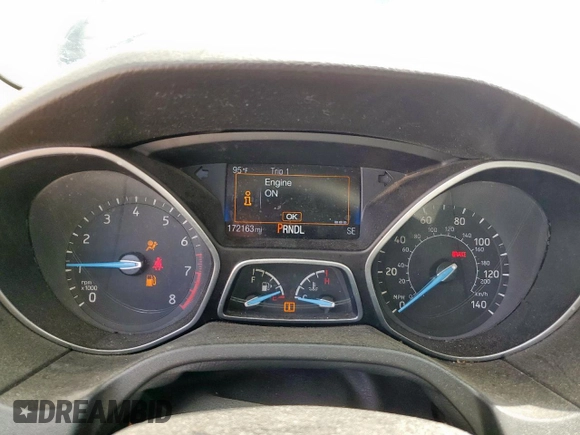 2015 Ford Focus SE with VIN 1FADP3F23FL242768, listed as a Copart auction lot 58068865 with 172,163 mi miles and Salvage title. Bid and sale history available at DreamBid. Image 9.
