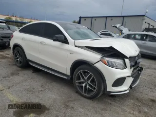 2017 Mercedes-Benz GLE 43 AMG with VIN 4JGED6EB8HA084593, listed as a Copart auction lot 58988935 with 51,531 mi miles and Salvage title. Bid and sale history available at DreamBid. Image 4.