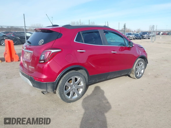2017 Buick Encore Essence with VIN KL4CJCSB4HB172293, listed as a IAAI auction lot 41482029 with 107,685 mi miles and . Bid and sale history available at carsss.com. Image 4.