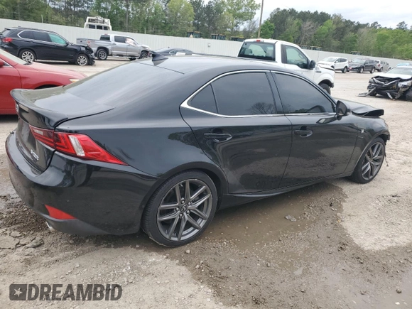 2016 Lexus IS 200t with VIN JTHBA1D26G5020336, listed as a Copart auction lot 51095255 with 98,018 mi miles and Salvage Title. Bid and sale history available at DreamBid. Image 3.