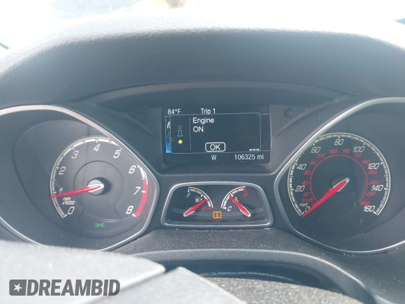 2014 Ford Focus ST with VIN 1FADP3L98EL269058, listed as a IAAI auction lot 42169021 with 106,325 mi miles and . Bid and sale history available at carsss.com. Image 7.