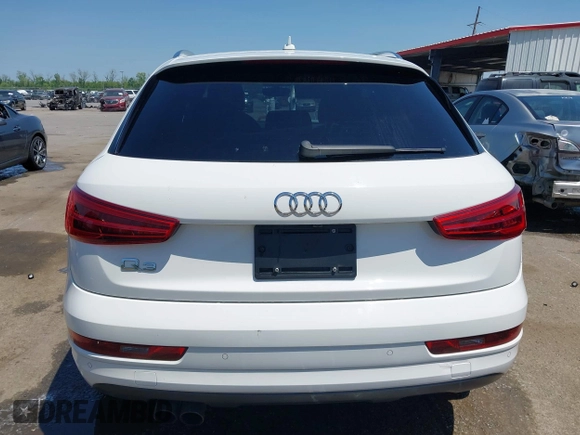 2018 Audi Q3 Premium with VIN WA1BCCFS4JR000455, listed as a IAAI auction lot 42042811 with 57,354 mi miles. Bid and sale history available at carsss.com. Image 16.