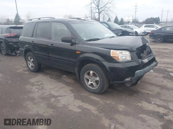 2007 Honda Pilot EX-L with VIN 2HKYF18507H526293, listed as a IAAI auction lot 41111983 with 101,170 mi miles. Bid and sale history available at carsss.com. Image 1.