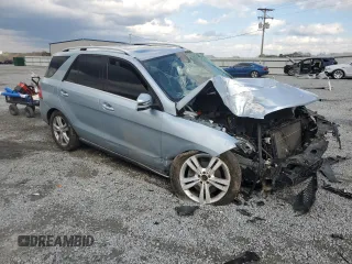 2015 Mercedes-Benz M ML 350 with VIN 4JGDA5HB8FA527137, listed as a Copart auction lot 50331045 with Not Provided miles and Salvage Title. Bid and sale history available at carsss.com. Image 4.