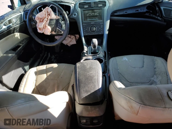 2015 Ford Fusion Titanium Hybrid with VIN 3FA6P0RU8FR241105, listed as a Copart auction lot 86793524 with 136,662 mi miles and Salvage title. Bid and sale history available at DreamBid. Image 8.