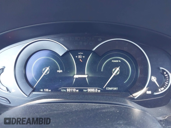 2018 BMW 5 Series 530e xDrive with VIN WBAJB1C58JB085443, listed as a IAAI auction lot 41856298 with 93,110 mi miles and . Bid and sale history available at DreamBid. Image 7.
