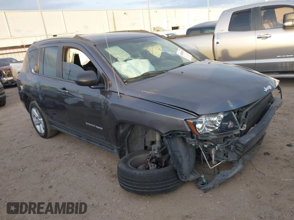 2017 Jeep Compass Sport with VIN 1C4NJCBA0HD146641, listed as a IAAI auction lot 41091501 with Not provided miles and . Bid and sale history available at DreamBid. Image 1.