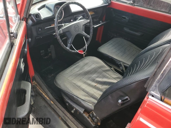 1974 Volkswagen Beetle with VIN 1542376676, listed as a Copart auction lot 74826694 with 7,835 mi miles and Salvage Title. Bid and sale history available at DreamBid. Image 8.