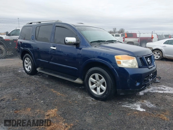 2010 Nissan Armada Titanium z VIN 5N1BA0ND2AN619989, wystawiony jako IAAI lot #41516441 z przebiegiem 161 744 mil mil oraz . Historia ofert i sprzedaży dostępna na DreamBid. Obrazek 1.