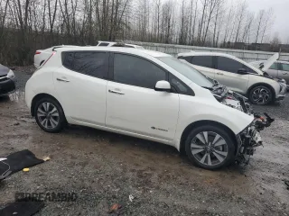 2016 Nissan LEAF S with VIN 1N4BZ0CP0GC304371, listed as a Copart auction lot 81785834 with 57,539 mi miles and Salvage Title. Bid and sale history available at carsss.com. Image 4.