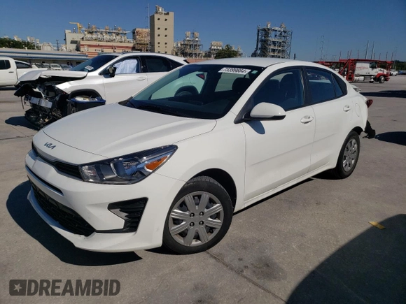 2023 Kia Rio S with VIN 3KPA24AD2PE579419, listed as a Copart auction lot 73399664 with 47,857 mi miles and Salvage Title. Bid and sale history available at DreamBid. Image 1.