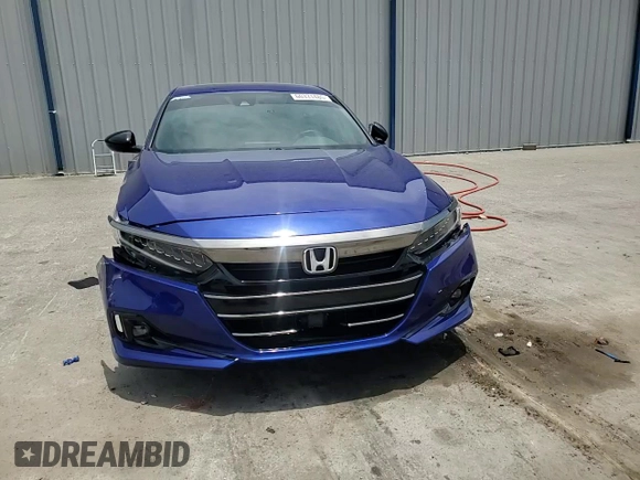 2021 Honda Accord Sport with VIN 1HGCV2F30MA023761, listed as a Copart auction lot 60331485 with 45,242 mi miles and Salvage title. Bid and sale history available at DreamBid. Image 13.