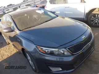 2015 Kia Optima LX with VIN KNAGM4A76F5624013, listed as a IAAI auction lot 41887296 with 224,720 mi miles. Bid and sale history available at carsss.com. Image 1.