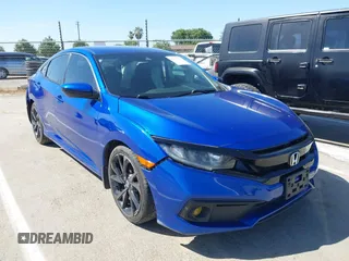 2019 Honda Civic Sport with VIN 19XFC2F81KE204052, listed as a IAAI auction lot 42311294 with 69,459 mi miles and . Bid and sale history available at DreamBid. Image 1.