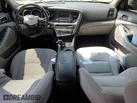 2015 Kia Optima LX with VIN 5XXGM4A71FG470602, listed as a Copart auction lot 55504075 with 177,394 mi miles and Salvage Title. Bid and sale history available at DreamBid. Image 8.