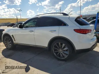 2013 Infiniti FX with VIN JN8CS1MW3DM173316, listed as a Copart auction lot 67945984 with 92,495 mi miles and Salvage Title. Bid and sale history available at DreamBid. Image 2.