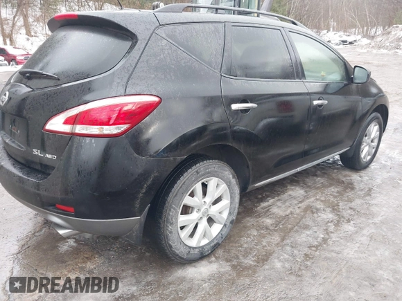 2014 Nissan Murano S with VIN JN8AZ1MW8EW517148, listed as a IAAI auction lot 41683358 with 210,034 mi miles. Bid and sale history available at carsss.com. Image 4.