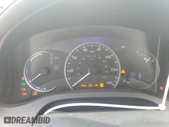 2015 Lexus CT 200h with VIN JTHKD5BH9F2218043, listed as a Copart auction lot 64250315 with 120,001 mi miles and Salvage title. Bid and sale history available at DreamBid. Image 9.