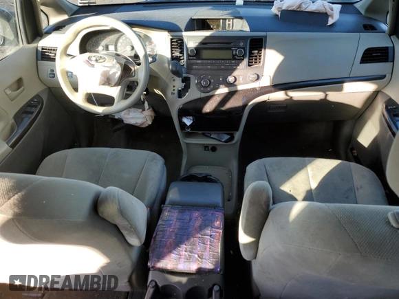 2012 Toyota Sienna with VIN 5TDZK3DC7CS177475, listed as a Copart auction lot 42987655 with 171,641 mi miles and Salvage Title. Bid and sale history available at carsss.com. Image 8.