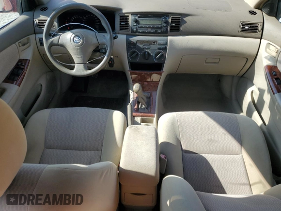 2008 Toyota Corolla CE with VIN 1NXBR32E68Z033223, listed as a Copart auction lot 55874055 with 156,500 mi miles and Clean Title. Bid and sale history available at DreamBid. Image 8.