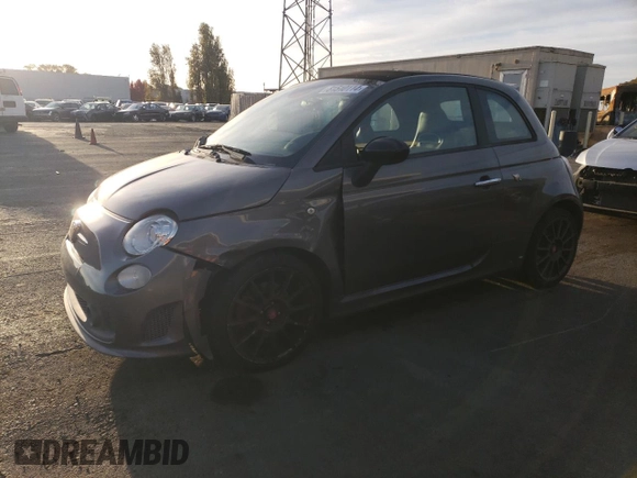 2013 FIAT 500 Abarth with VIN 3C3CFFJH4DT667752, listed as a Copart auction lot 81510114 with 98,886 mi miles and Salvage Title. Bid and sale history available at carsss.com. Image 1.
