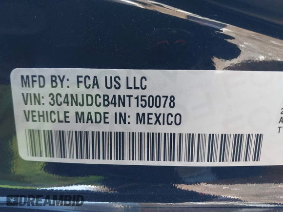 2022 Jeep Compass High Altitude with VIN 3C4NJDCB4NT150078, listed as a IAAI auction lot 41365851 with 14,448 mi miles and . Bid and sale history available at DreamBid. Image 9.