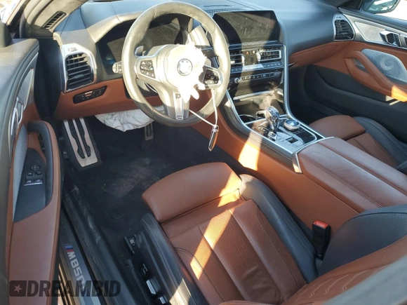 2019 BMW 8 Series M850i xDrive with VIN WBABC4C58KBU96541, listed as a Copart auction lot 75816644 with 24,078 mi miles and Salvage Title. Bid and sale history available at carsss.com. Image 8.