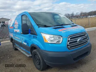 2015 Ford Transit Cargo with VIN 1FTNR1ZM9FKA60590, listed as a IAAI auction lot 42095827 with 252,192 mi miles. Bid and sale history available at carsss.com. Image 1.