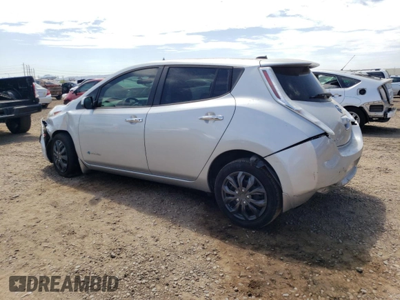 2016 Nissan LEAF S with VIN 1N4AZ0CP6GC311160, listed as a Copart auction lot 63254853 with 59,855 mi miles. Bid and sale history available at carsss.com. Image 2.
