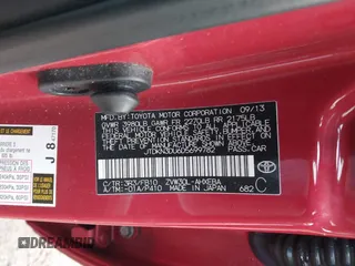2013 Toyota Prius One with VIN JTDKN3DU6D5699782, listed as a IAAI auction lot 41456011 with 128,135 mi miles. Bid and sale history available at carsss.com. Image 9.