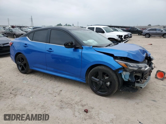 2024 Nissan Sentra SR with VIN 3N1AB8DV4RY381747, listed as a Copart auction lot 51214415 with 8,502 mi miles and Salvage Title. Bid and sale history available at carsss.com. Image 4.