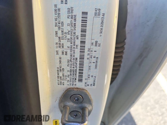 2020 Ford Escape SE with VIN 1FMCU9G60LUC47298, listed as a IAAI auction lot 42573178 with 68,095 mi miles and . Bid and sale history available at DreamBid. Image 6.