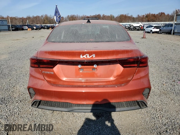 2023 Kia Forte LXS with VIN 3KPF24AD7PE606314, listed as a Copart auction lot 77562454 with 21,250 mi miles and Salvage Title. Bid and sale history available at carsss.com. Image 6.