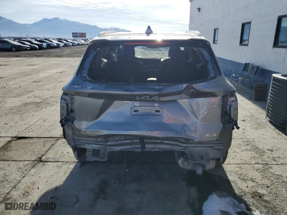 2023 Kia Sorento Hybrid EX with VIN KNDRHDLG4P5134216, listed as a Copart auction lot 84674484 with 39,510 mi miles and Salvage Title. Bid and sale history available at carsss.com. Image 6.