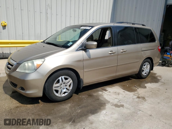 2007 Honda Odyssey EX-L with VIN 5FNRL387X7B430079, listed as a Copart auction lot 52916175 with 181,959 mi miles and Salvage Title. Bid and sale history available at carsss.com. Image 1.