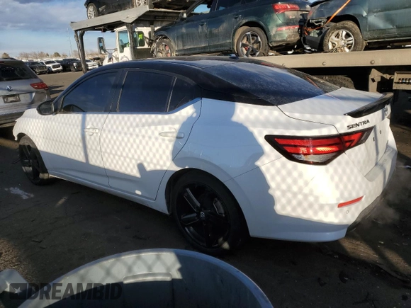 2023 Nissan Sentra SR with VIN 3N1AB8DV9PY310671, listed as a Copart auction lot 88434905 with 12,349 mi miles and Salvage Title. Bid and sale history available at carsss.com. Image 2.