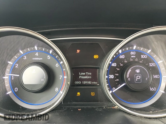 2013 Hyundai Sonata Limited with VIN 5NPEC4AC8DH591247, listed as a Copart auction lot 52420295 with 129,182 mi miles and Salvage Title. Bid and sale history available at carsss.com. Image 9.