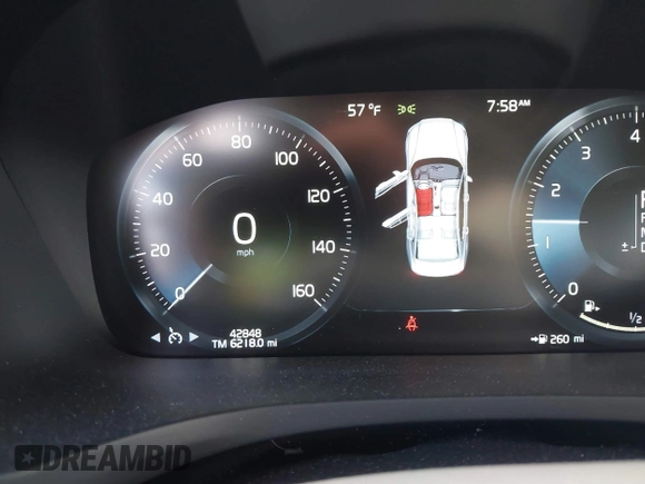 2019 Volvo S60 Momentum with VIN 7JR102FK6KG011458, listed as a IAAI auction lot 41515206 with 42,848 mi miles. Bid and sale history available at carsss.com. Image 7.