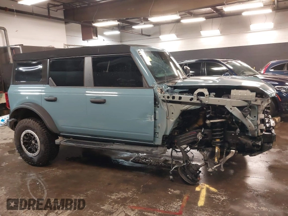 2023 Ford Bronco with VIN 1FMDE5DH0PLC12031, listed as a IAAI auction lot 41737952 with 8,781 mi miles. Bid and sale history available at carsss.com. Image 14.