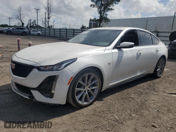 2020 Cadillac CT5 Sport with VIN 1G6DP5RK1L0155856, listed as a Copart auction lot 60001044 with 42,704 mi miles and Non Repairable. Bid and sale history available at carsss.com. Image 1.