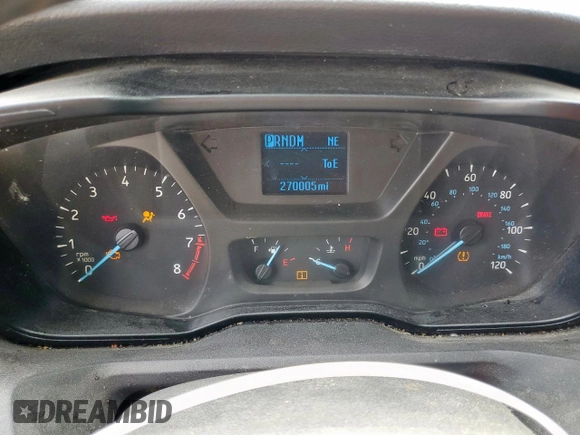 2015 Ford Transit XL with VIN 1FBAX2CM6FKA52776, listed as a Copart auction lot 56257115 with 270,005 mi miles and Salvage title. Bid and sale history available at DreamBid. Image 9.
