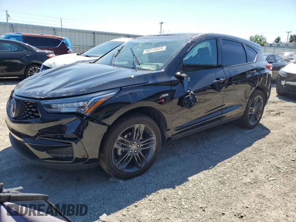 2021 Acura RDX w/A-Spec Package with VIN 5J8TC2H69ML039412, listed as a Copart auction lot 60715524 with Not Provided miles and Salvage Title. Bid and sale history available at carsss.com. Image 1.