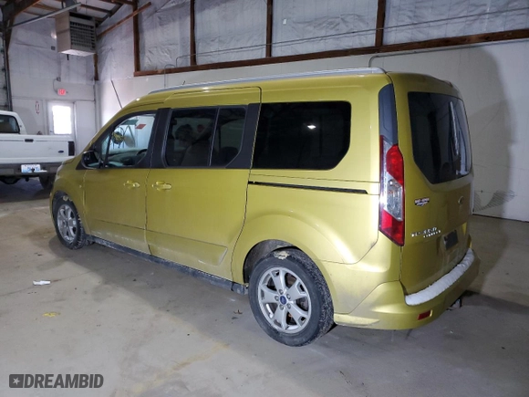 2014 Ford Transit Connect Wagon XLT with VIN NM0GE9F71E1142509, listed as a Copart auction lot 89322645 with 0 mi miles and Salvage Title. Bid and sale history available at carsss.com. Image 2.