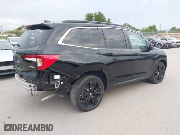 2021 Honda Pilot Special Edition with VIN 5FNYF5H27MB043732, listed as a IAAI auction lot 39777255 with 56,087 mi miles and . Bid and sale history available at DreamBid. Image 4.