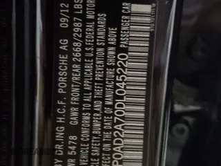 2013 Porsche Panamera S Hybrid с VIN WP0AD2A70DL045220, выставлен на аукционе Copart как лот 85277584 с пробегом 63 997 миль миль и Чистый • Clean title. История ставок и продаж доступна на DreamBid. Изображение 12.
