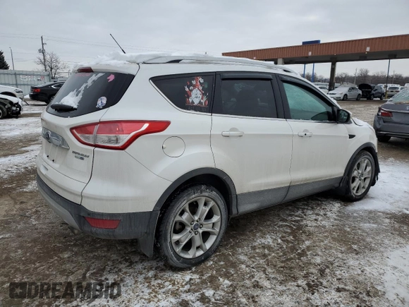 2015 Ford Escape Titanium with VIN 1FMCU9J92FUA23604, listed as a Copart auction lot 45985205 with 158,853 mi miles and Salvage Title. Bid and sale history available at carsss.com. Image 3.