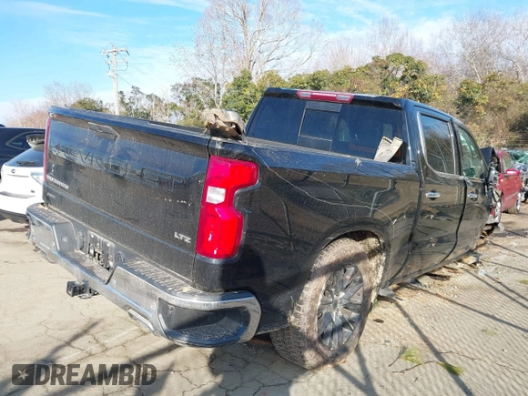 2021 Chevrolet Silverado 1500 LTZ with VIN 3GCUYGED7MG223894, listed as a IAAI auction lot 41348011 with 81,420 mi miles and . Bid and sale history available at DreamBid. Image 4.